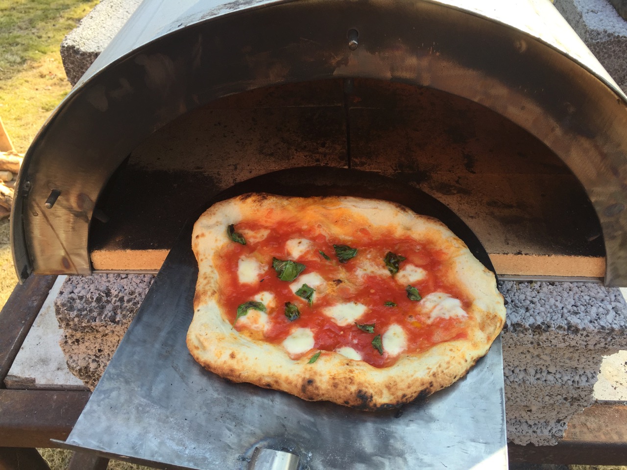 DIY Wood fired Pizza oven from Stainless Steel Pipe
